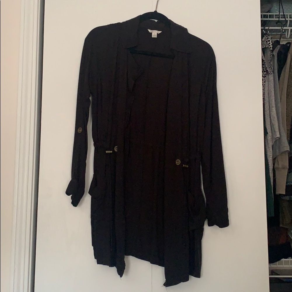 Black cardigan